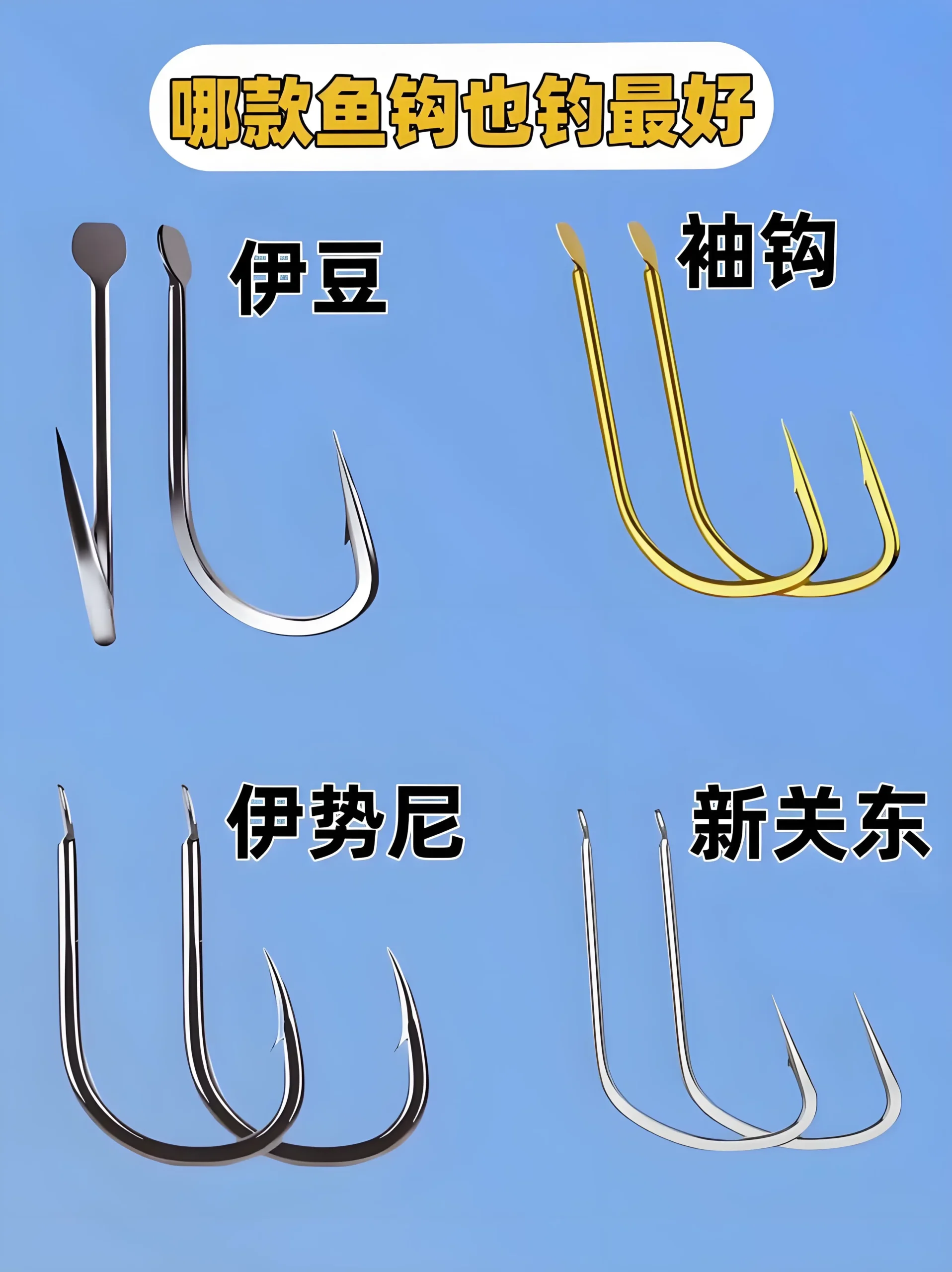 鱼钩种类选择